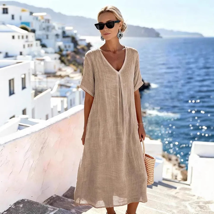Carolina | Vestido longo folgado