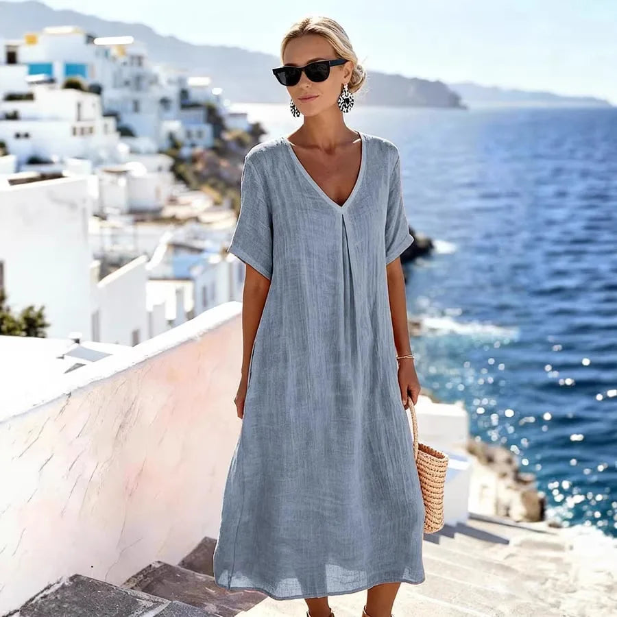 Carolina | Vestido longo folgado