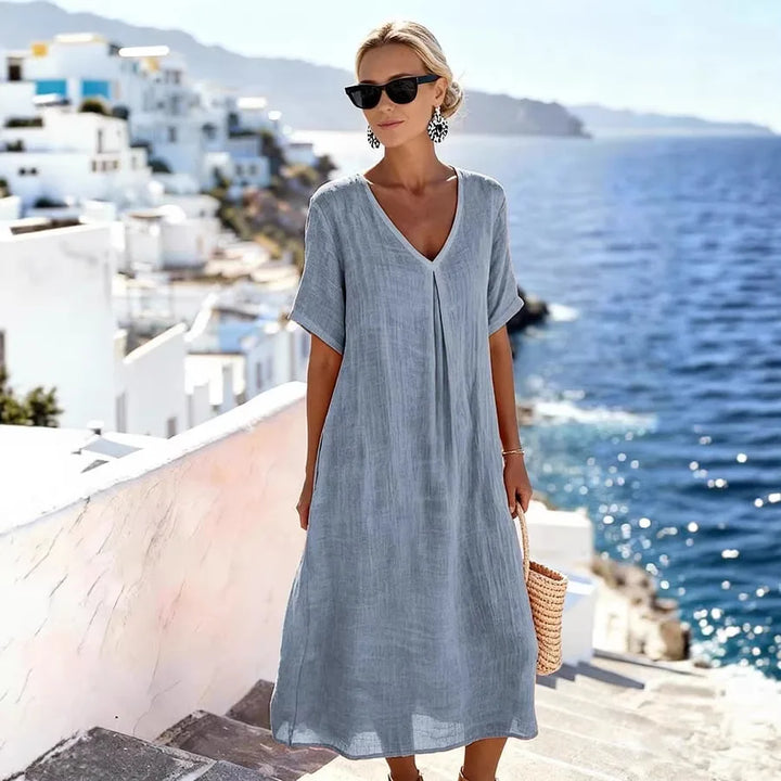 Carolina | Vestido longo folgado