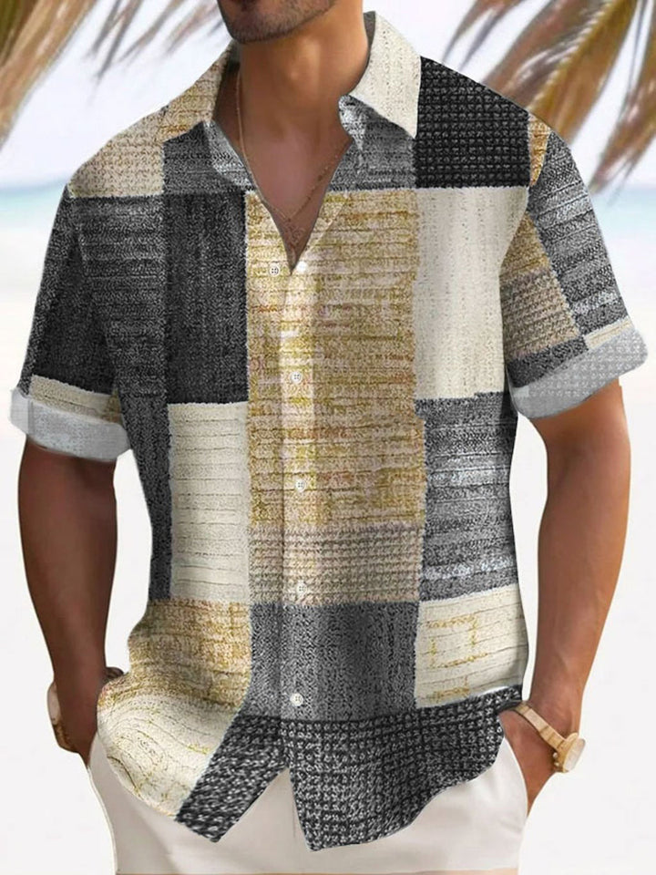 Camisa elegante de mangas curtas
