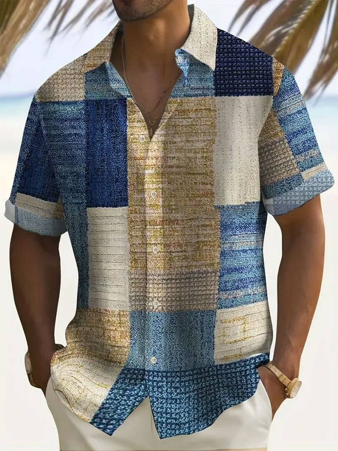 Camisa elegante de mangas curtas