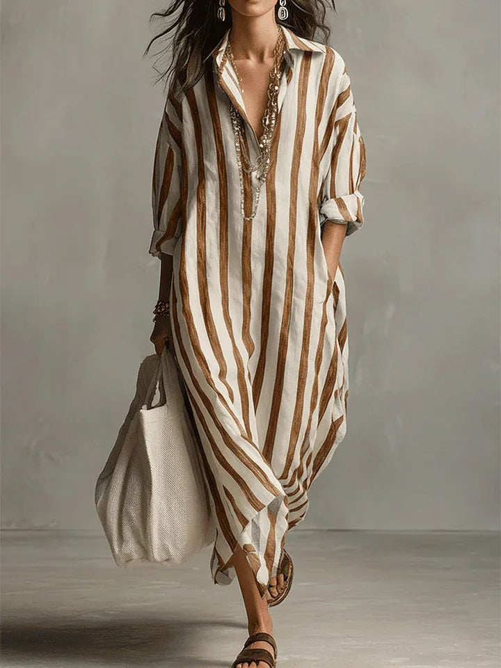 Pepa | Vestido chemise longo