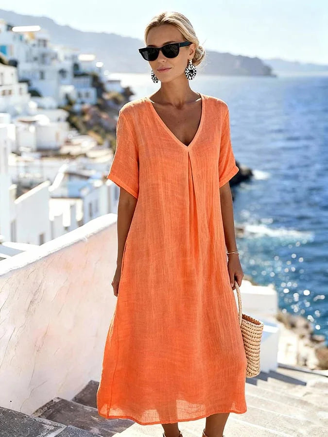 Carolina | Vestido longo folgado