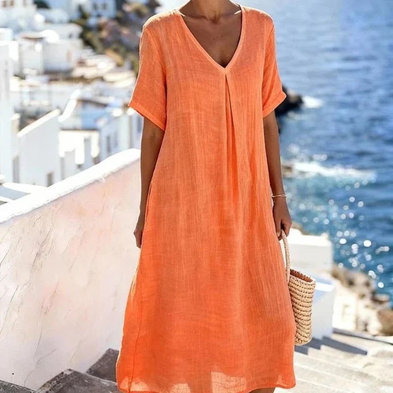Carolina | Vestido longo folgado