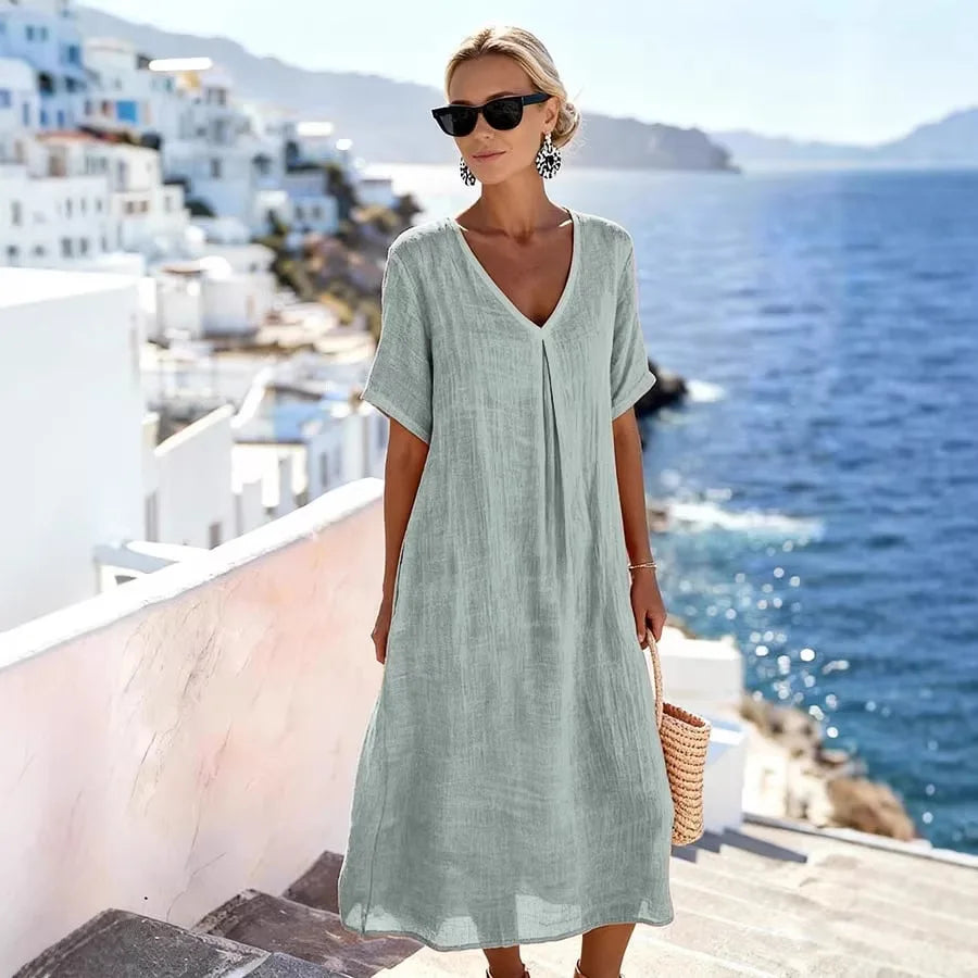 Carolina | Vestido longo folgado
