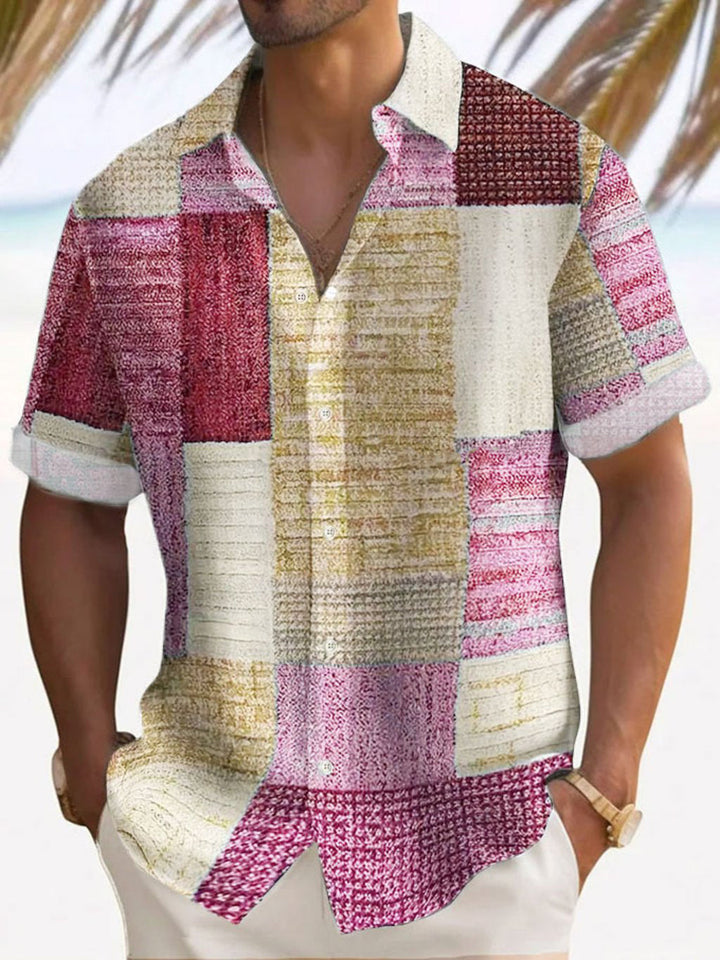 Camisa elegante de mangas curtas