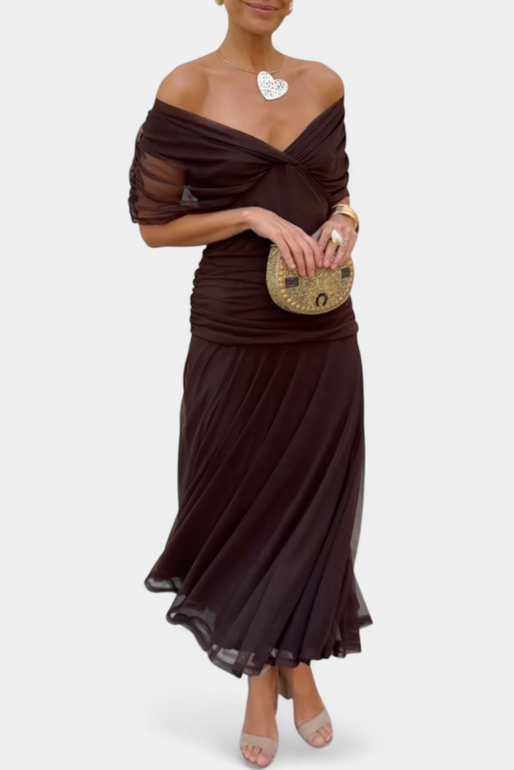 Clara | Vestido longo floral com decote em V