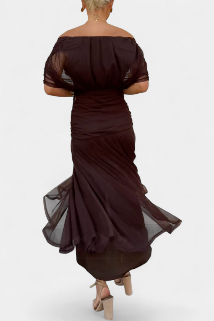 Clara | Vestido longo floral com decote em V