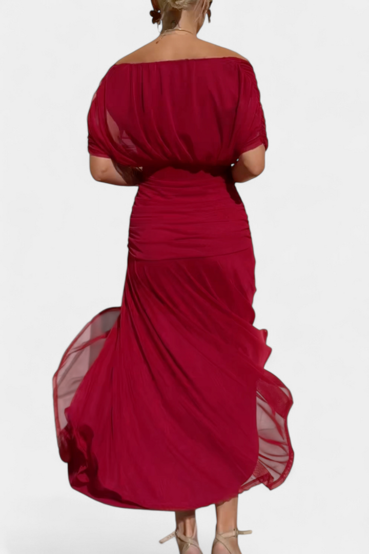 Clara | Vestido longo floral com decote em V
