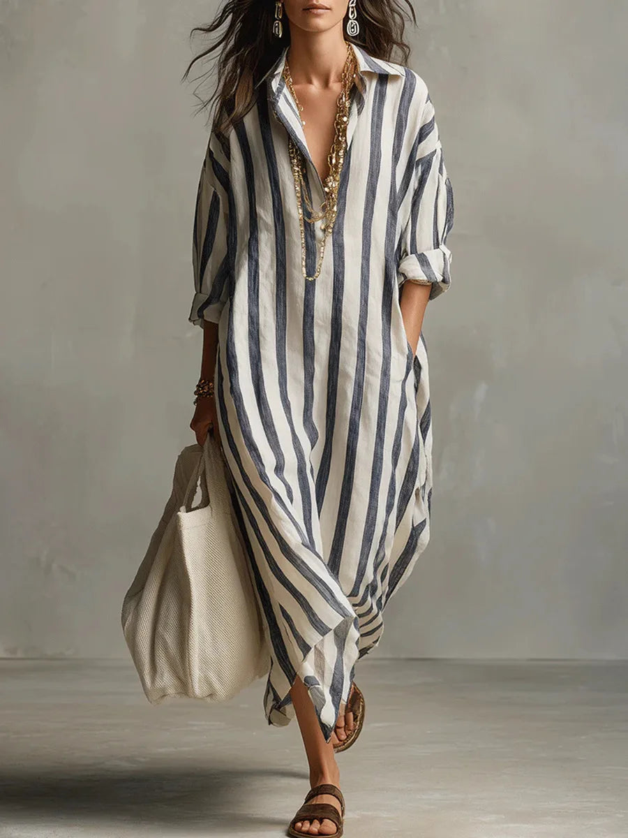 Pepa | Vestido chemise longo