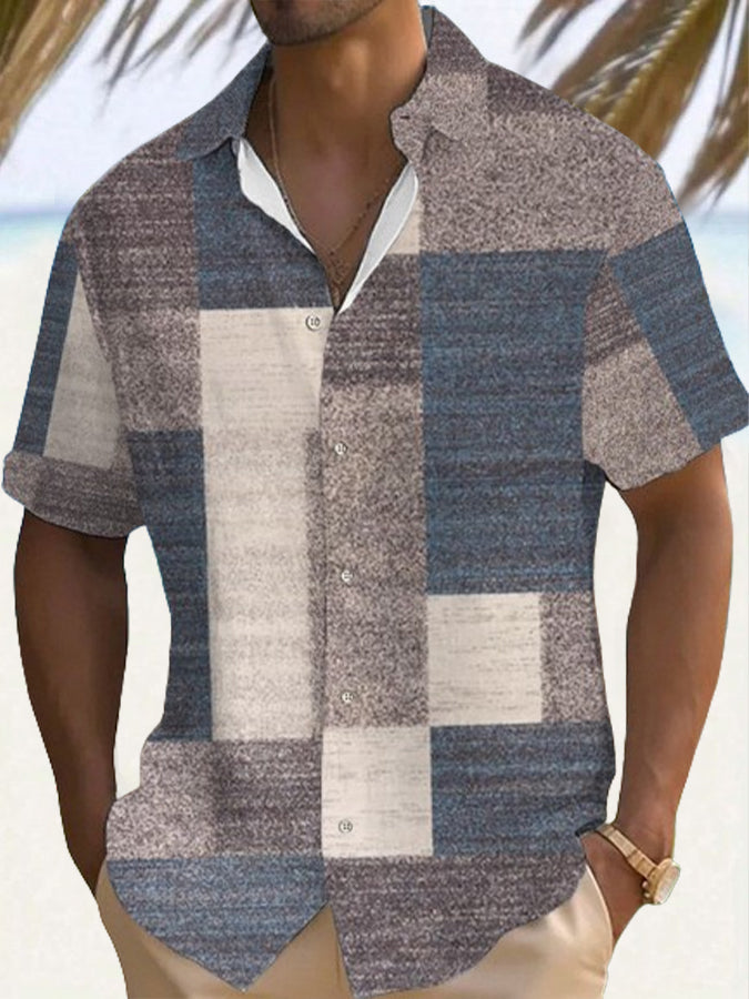 Camisa elegante de mangas curtas