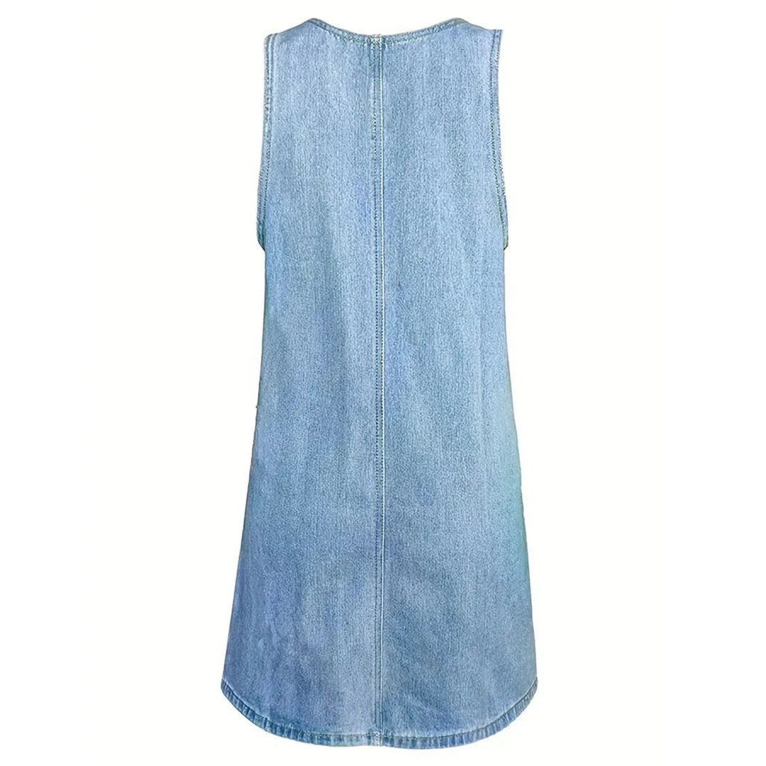 Saylor™ | Vestido descontraído com look denim