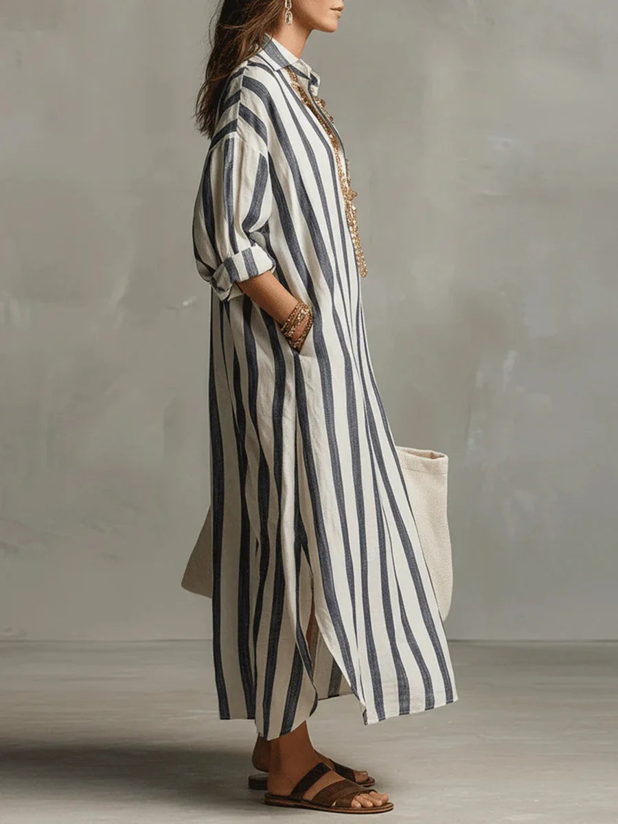 Pepa | Vestido chemise longo