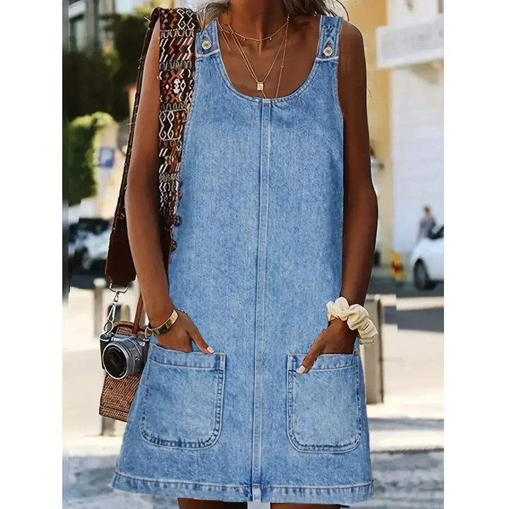 Saylor™ | Vestido descontraído com look denim