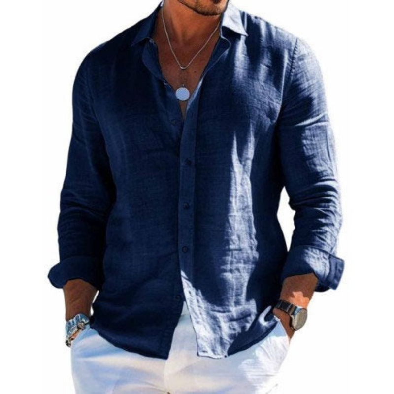 Camisa elegante em tecido respirável