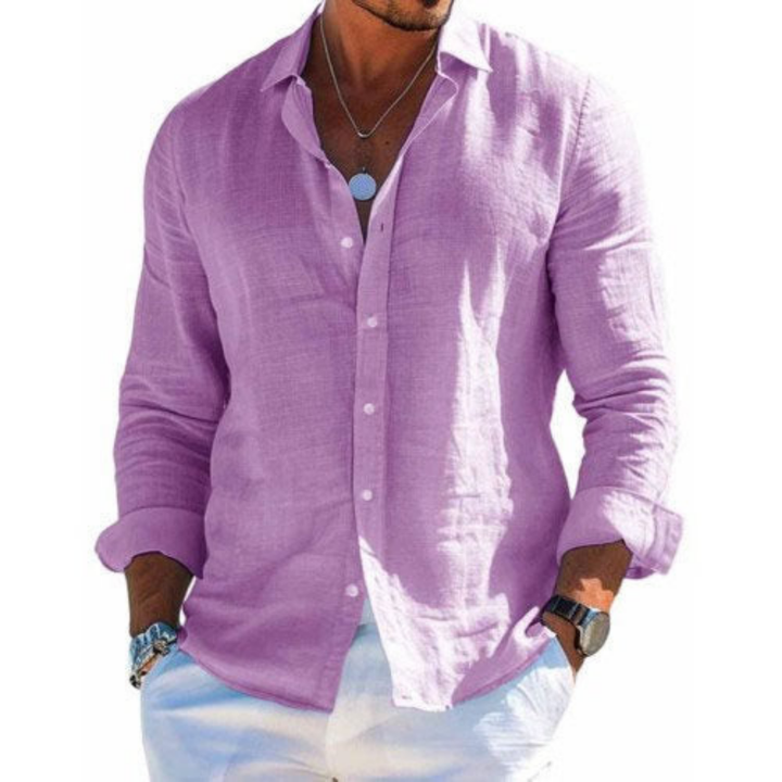 Camisa elegante em tecido respirável