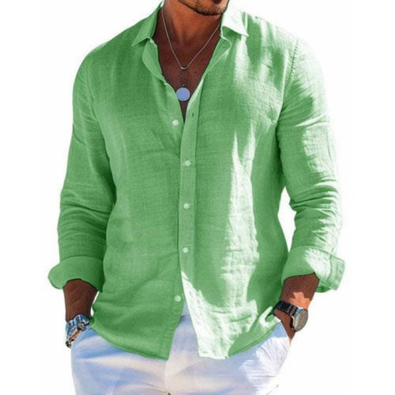 Camisa elegante em tecido respirável