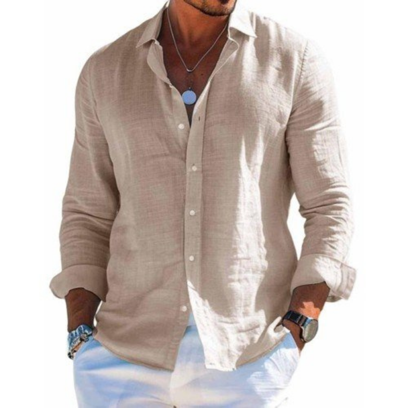 Camisa elegante em tecido respirável