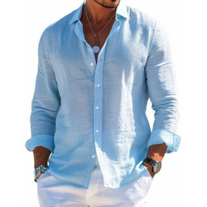 Camisa elegante em tecido respirável