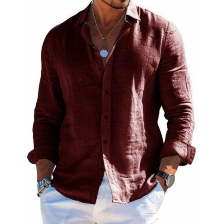 Camisa elegante em tecido respirável