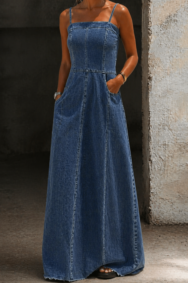 Savannah | Vestido Maxi Denim Vintage