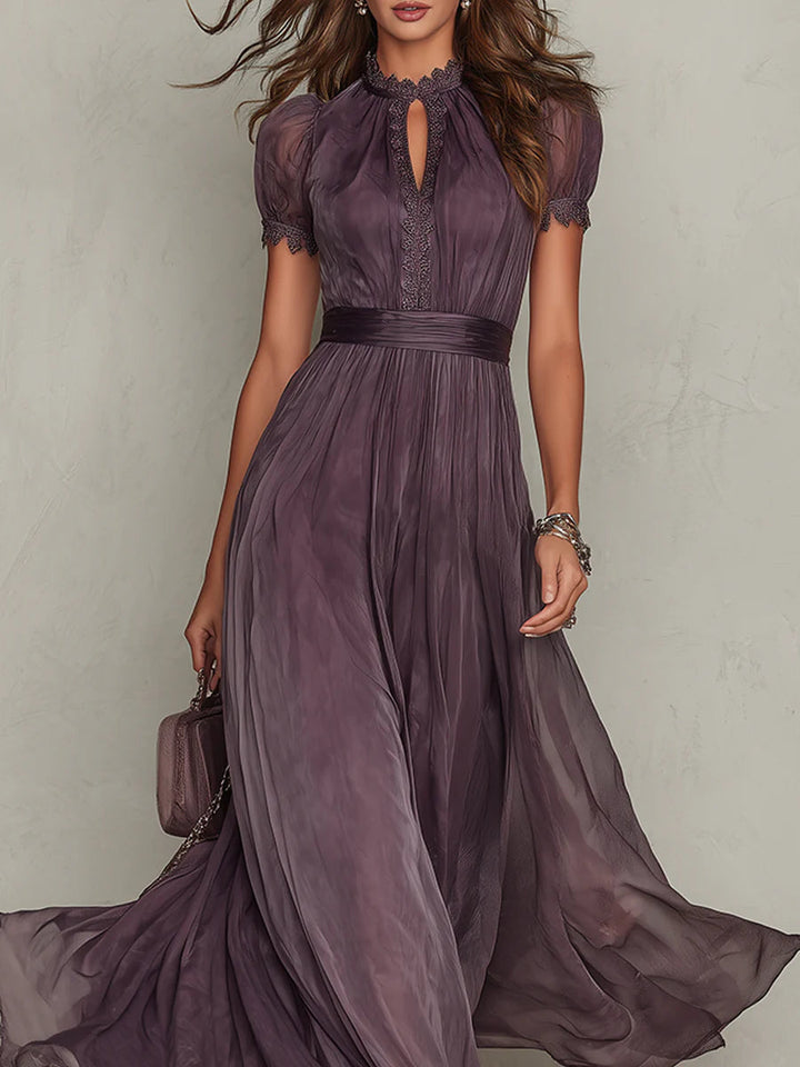 Gabriela | Vestido Maxi etéreo com decote em chave