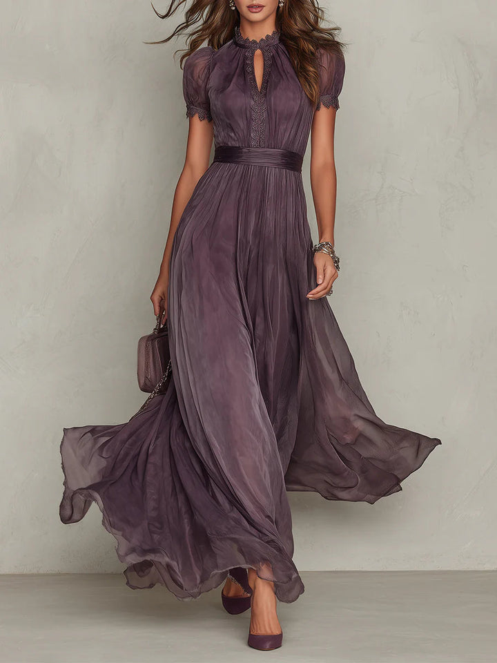 Gabriela | Vestido Maxi etéreo com decote em chave