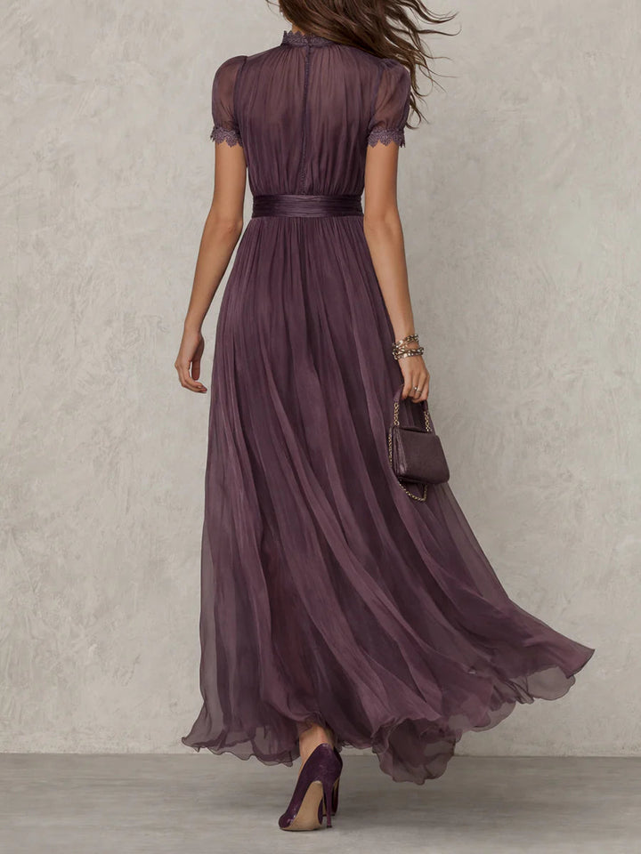 Gabriela | Vestido Maxi etéreo com decote em chave