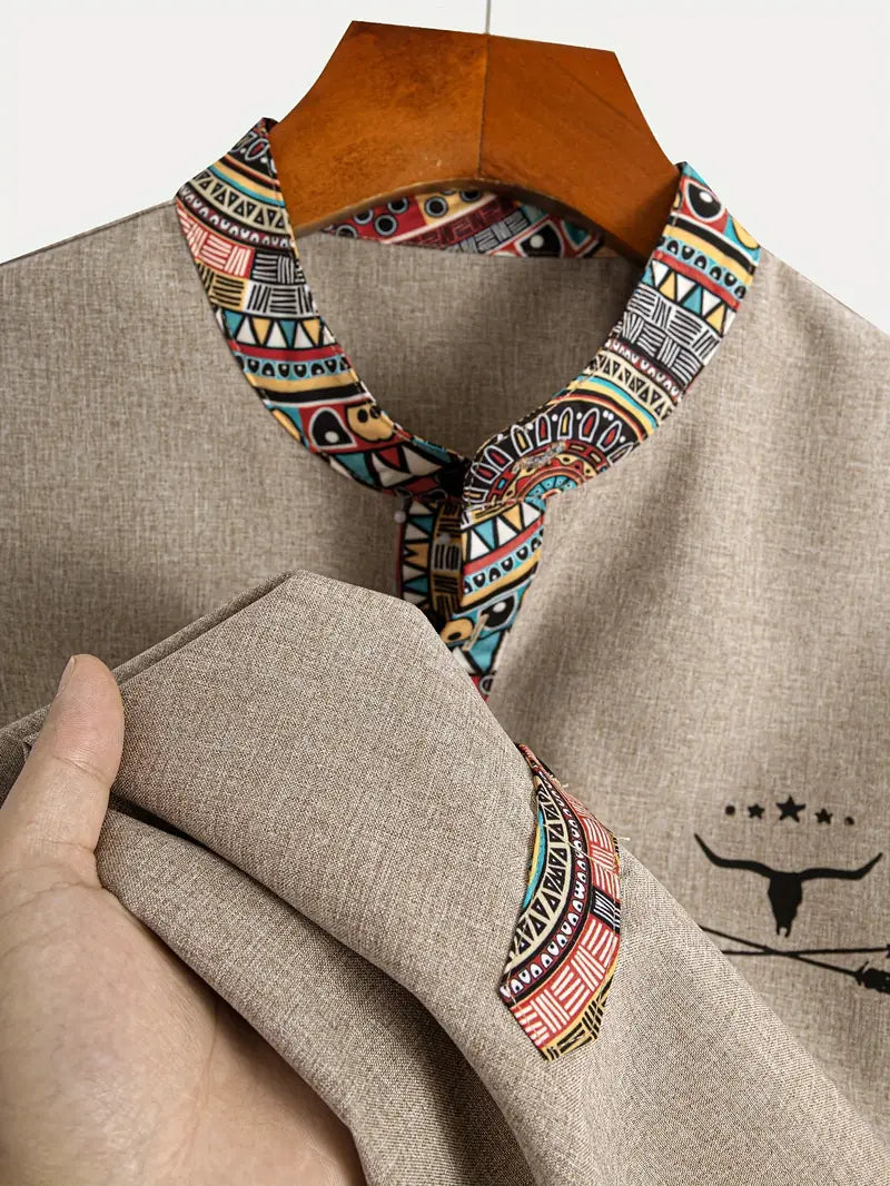 Camisa elegante de mangas curtas