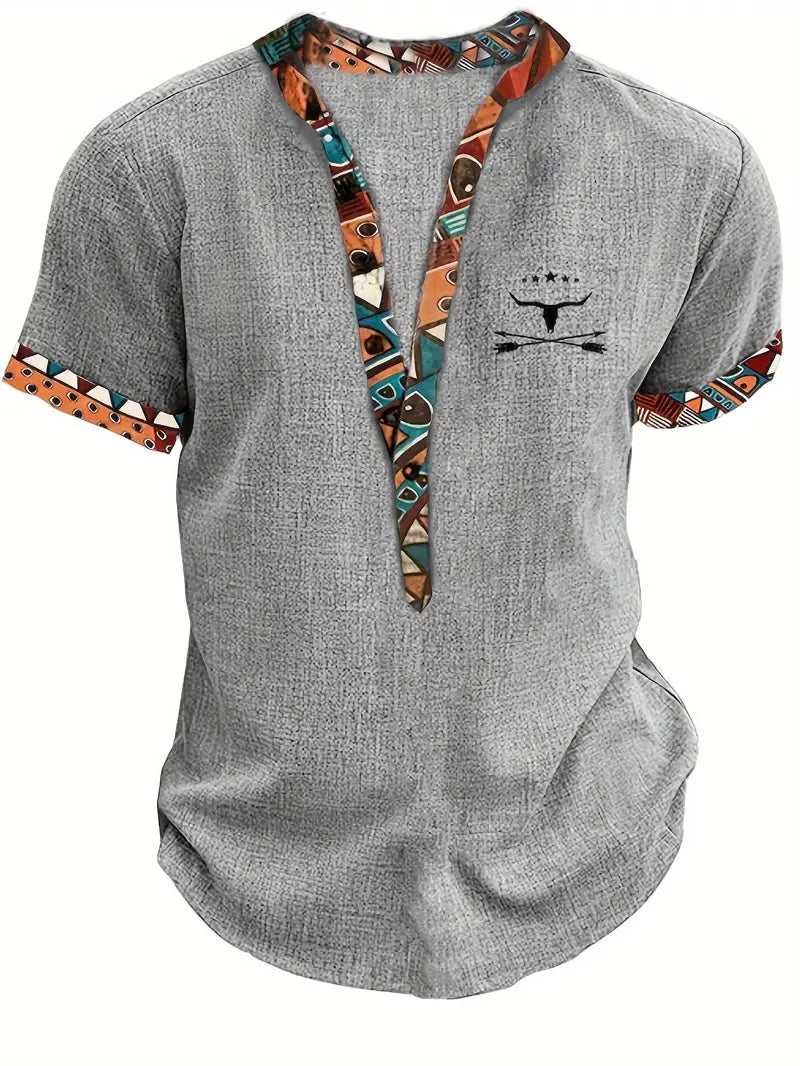 Camisa elegante de mangas curtas