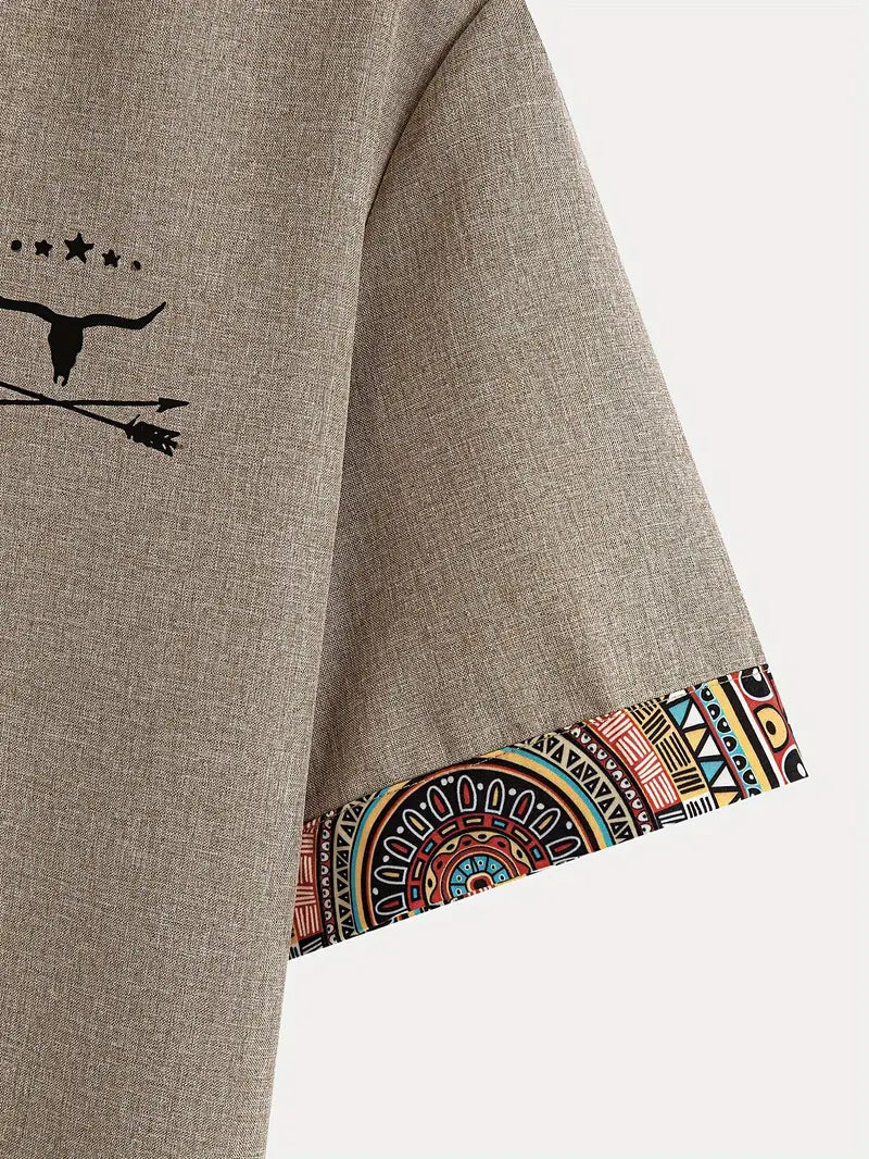 Camisa elegante de mangas curtas