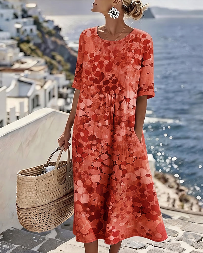 Daniela | Vestido Estampado Folgado