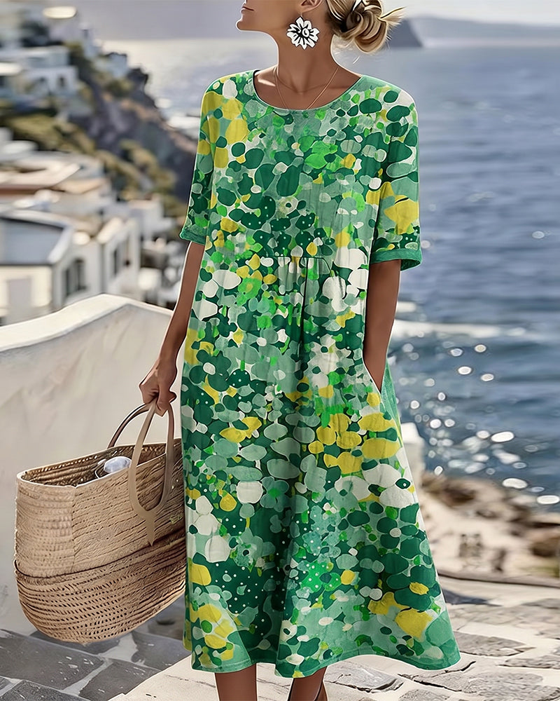 Daniela | Vestido Estampado Folgado