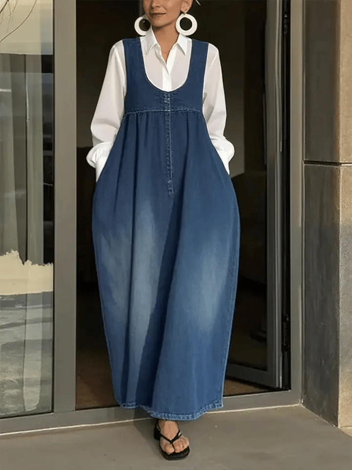 Veronica | Vestido de denim solto
