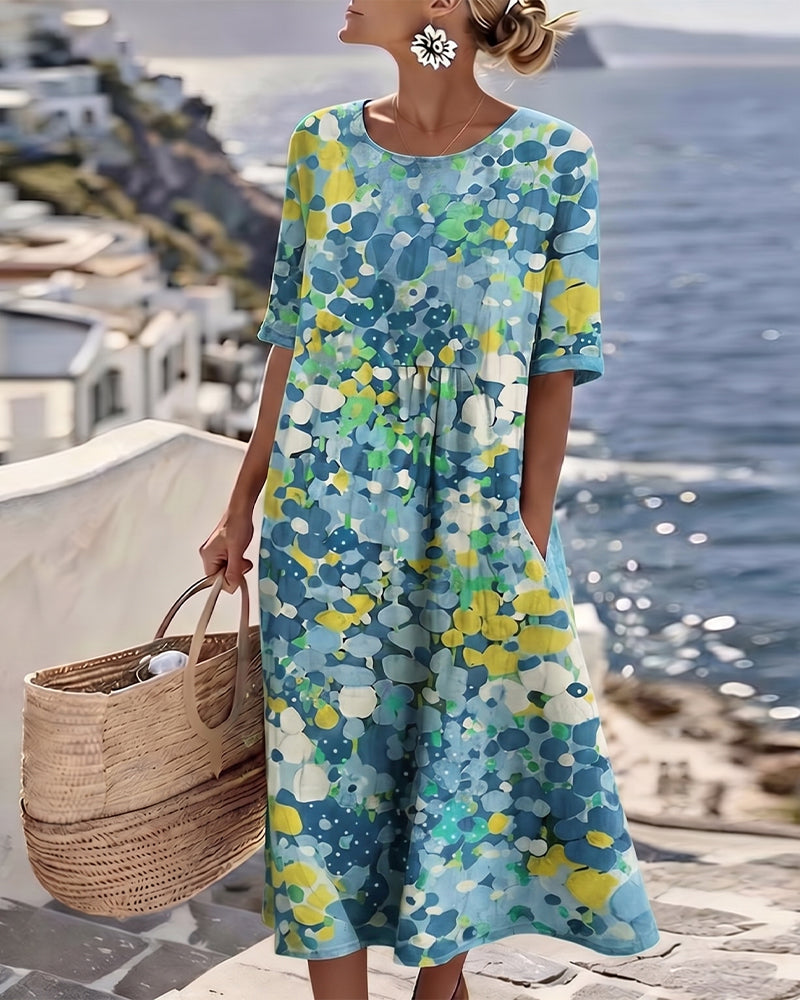 Daniela | Vestido Estampado Folgado