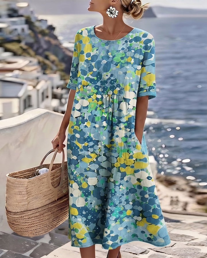 Daniela | Vestido Estampado Folgado