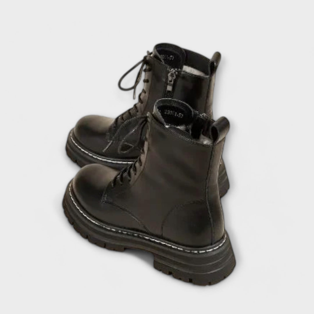 Flávia - Botas de couro para mulher