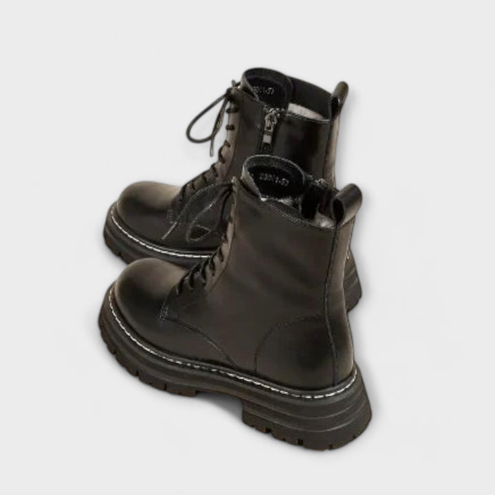 Flávia - Botas de couro para mulher