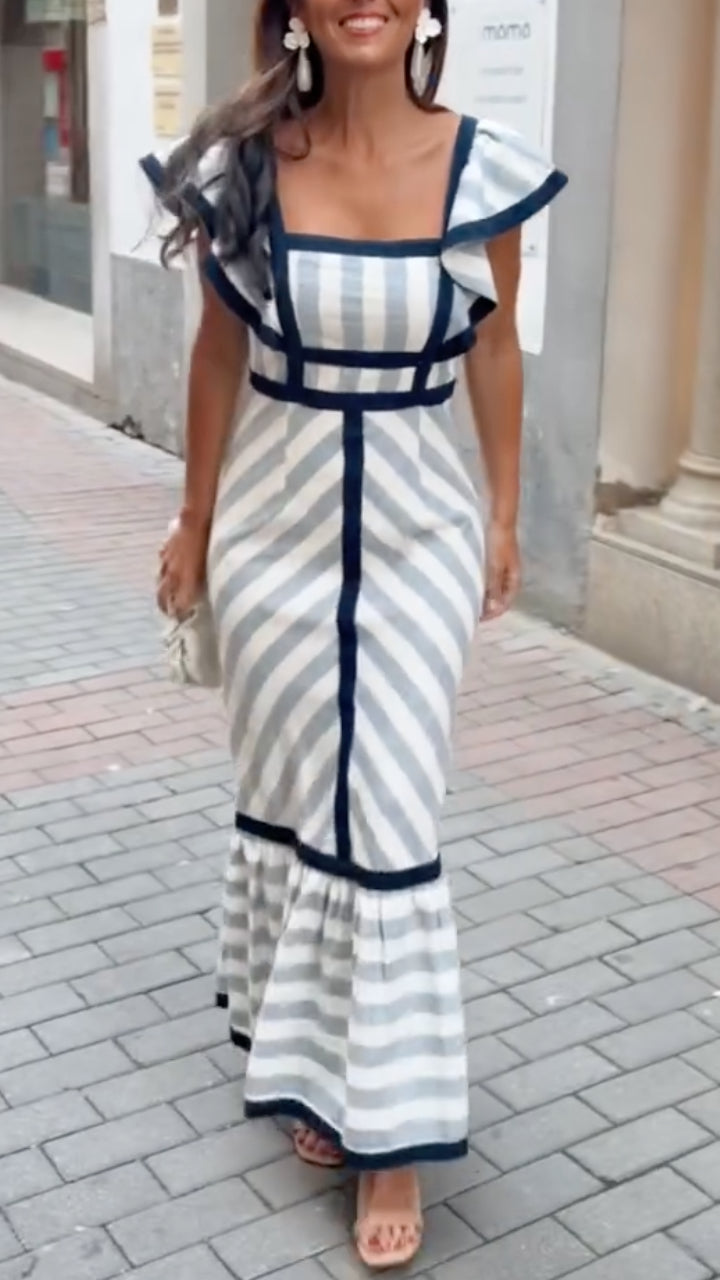 Sofia | Vestido Maxi Listrado