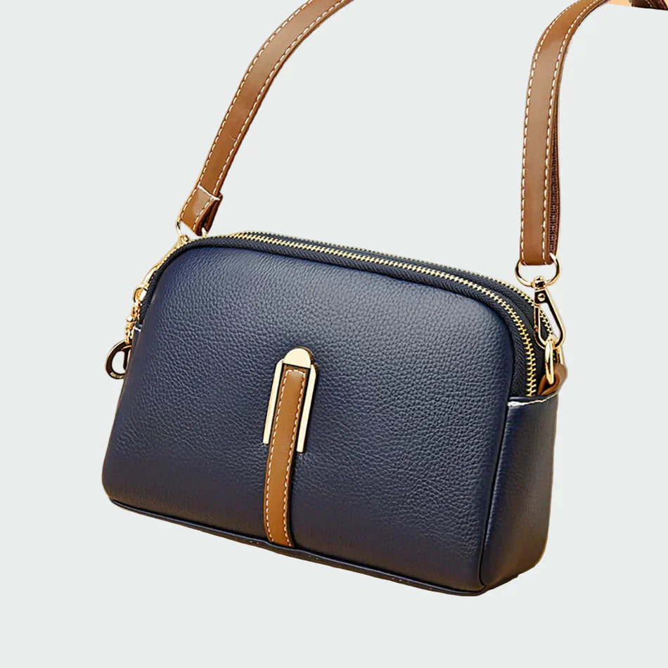Bolsa de ombro de couro elegante