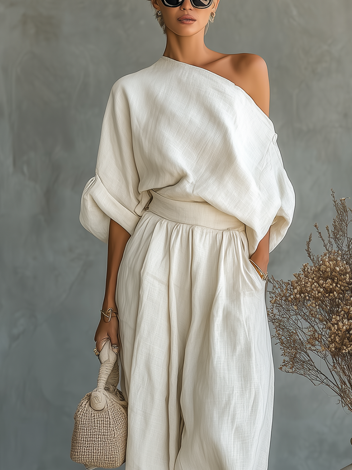 Filipa | Conjunto feminino de top folgado