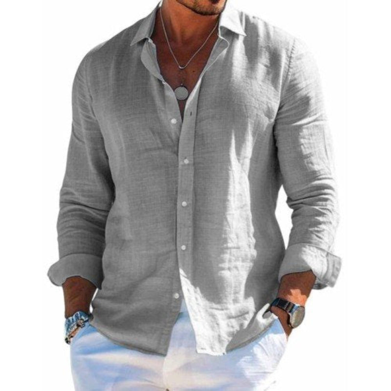 Camisa elegante em tecido respirável