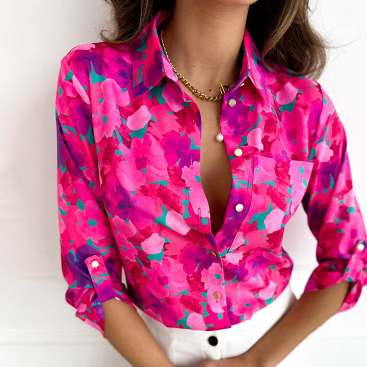 Benedita | Blusa casual com estampa floral