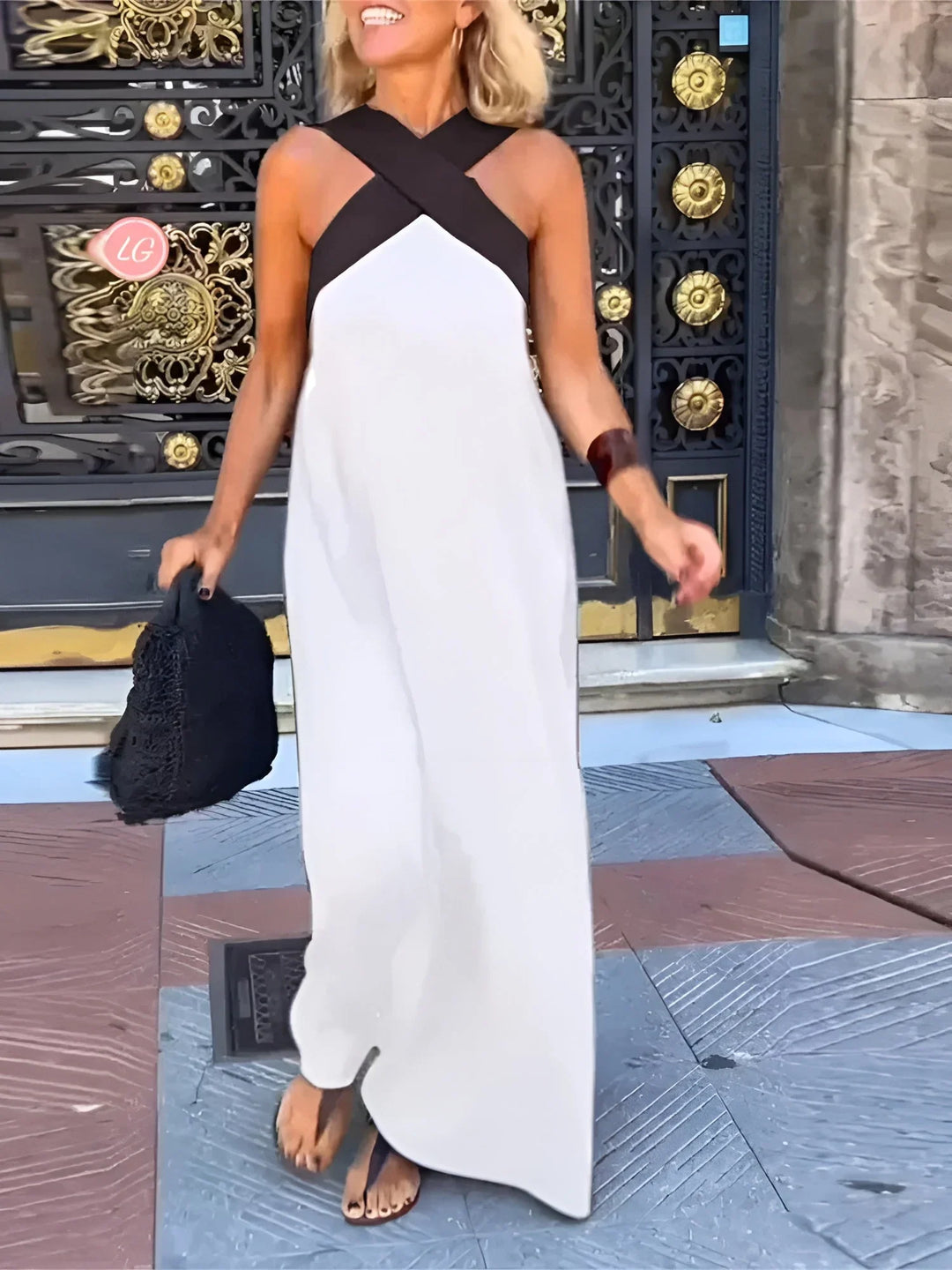 DELFINA | Vestido de corte cruzado