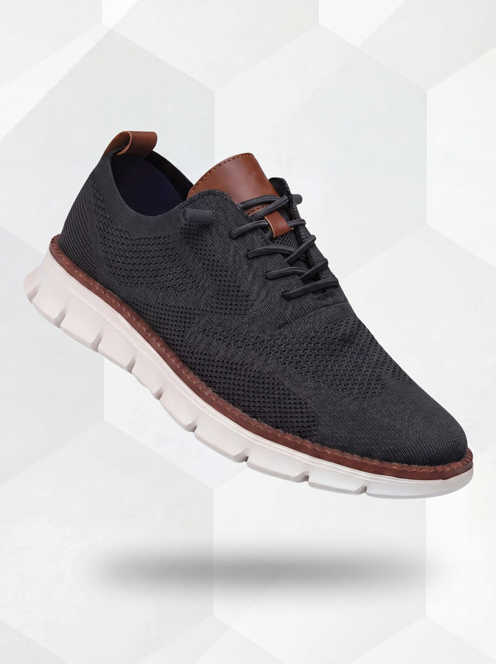 Sapatos Respiráveis Ultraconforto: Preto-Branco