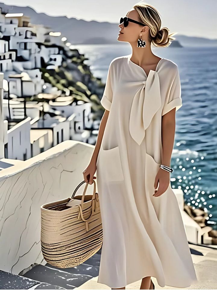 Vestido Elegante Ella com Bolsos