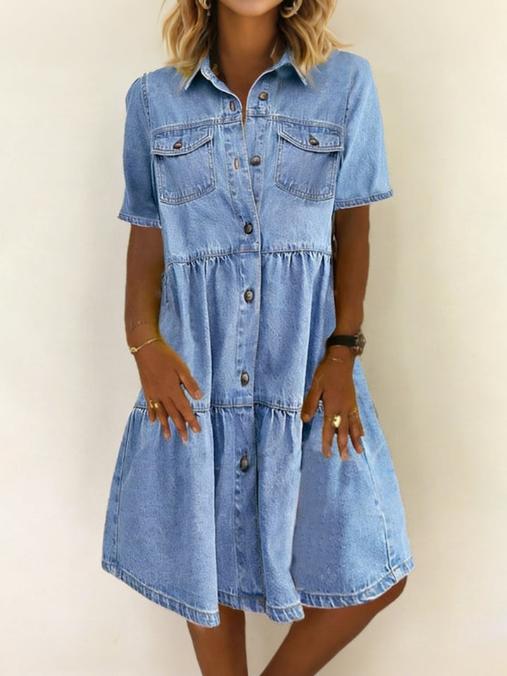 Sophia | Vestido de denim casual e elegante