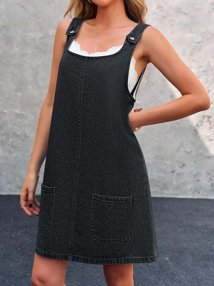 Lisa | Vestido jardineira de ganga casual
