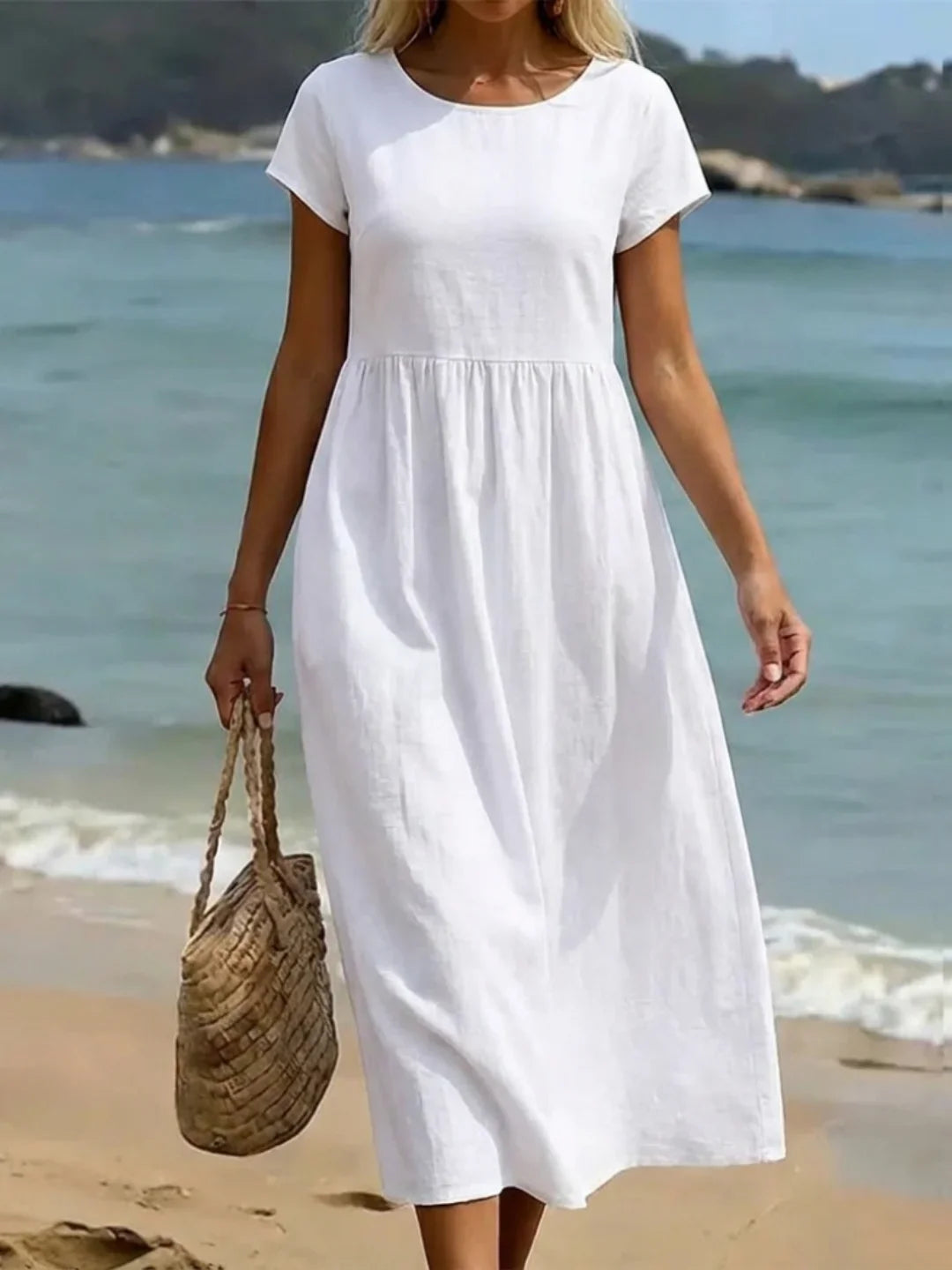 Gabriela™ | Vestido midi fluido de elegância atemporal